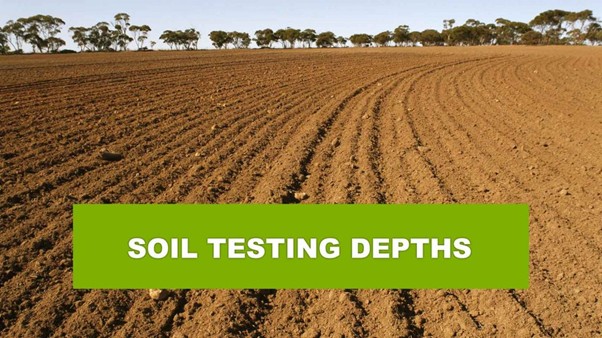 Soil testing depths
